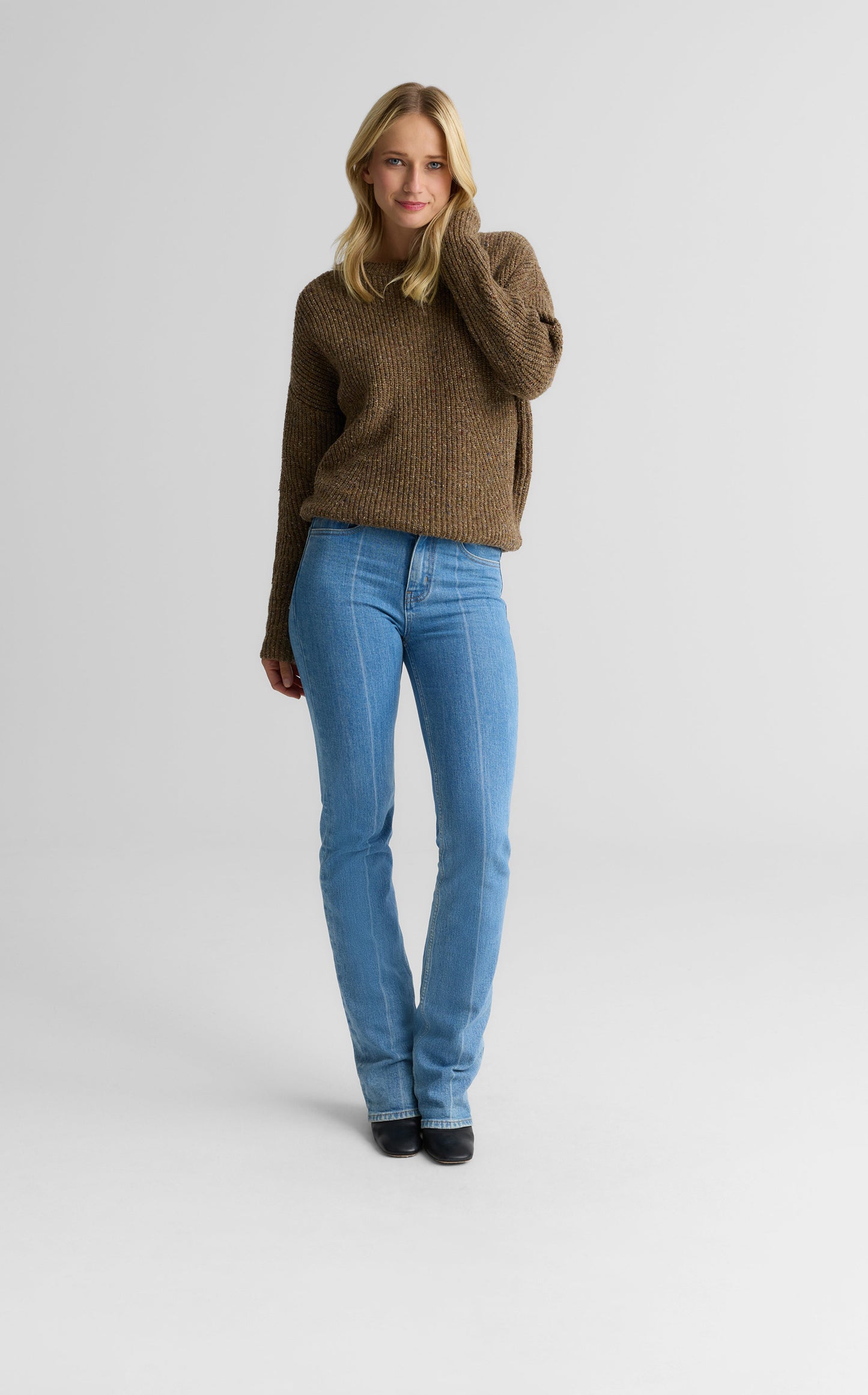 Patty Sweater In Donegal Knit