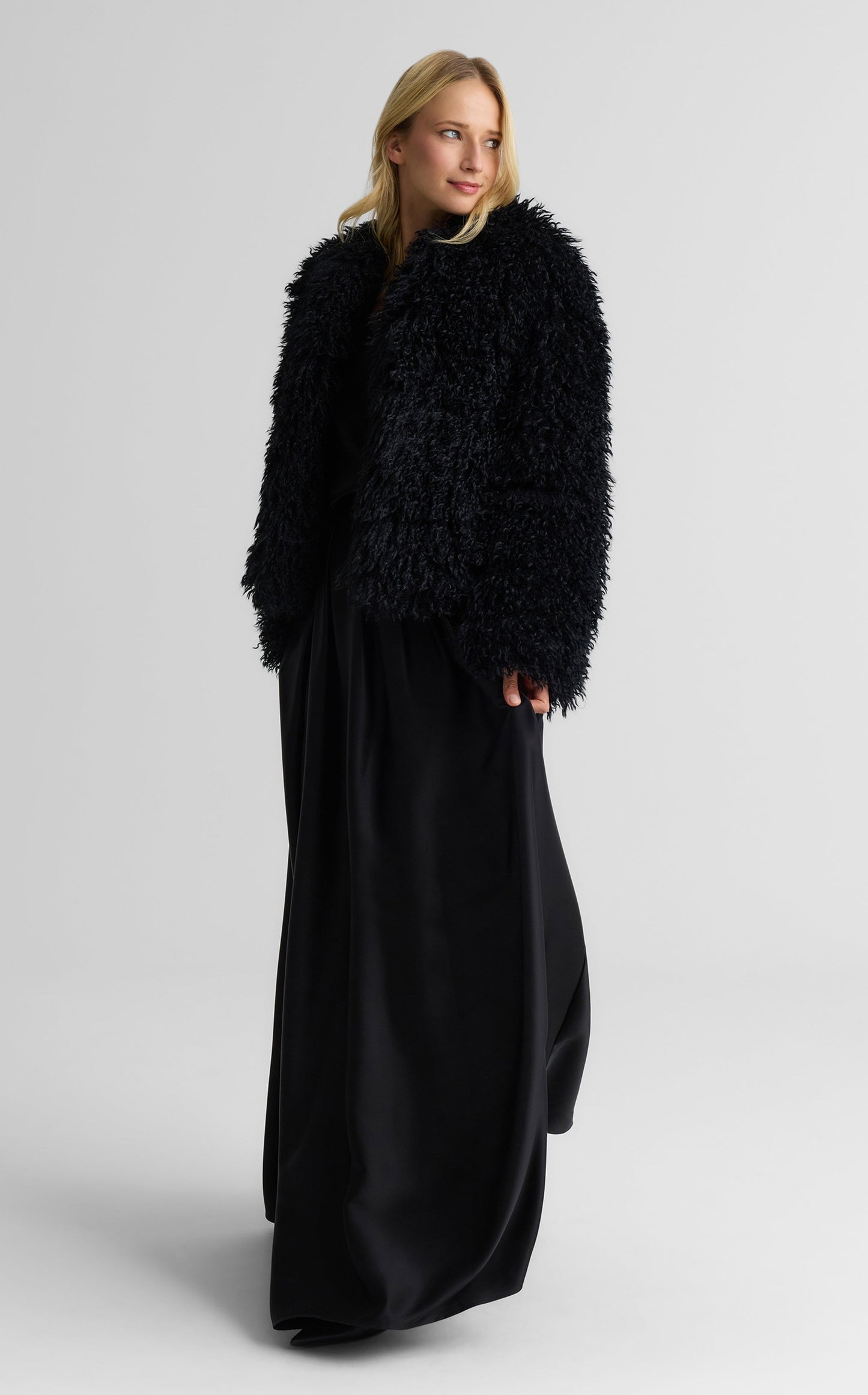 Bethany Skirt In Liquid Satin