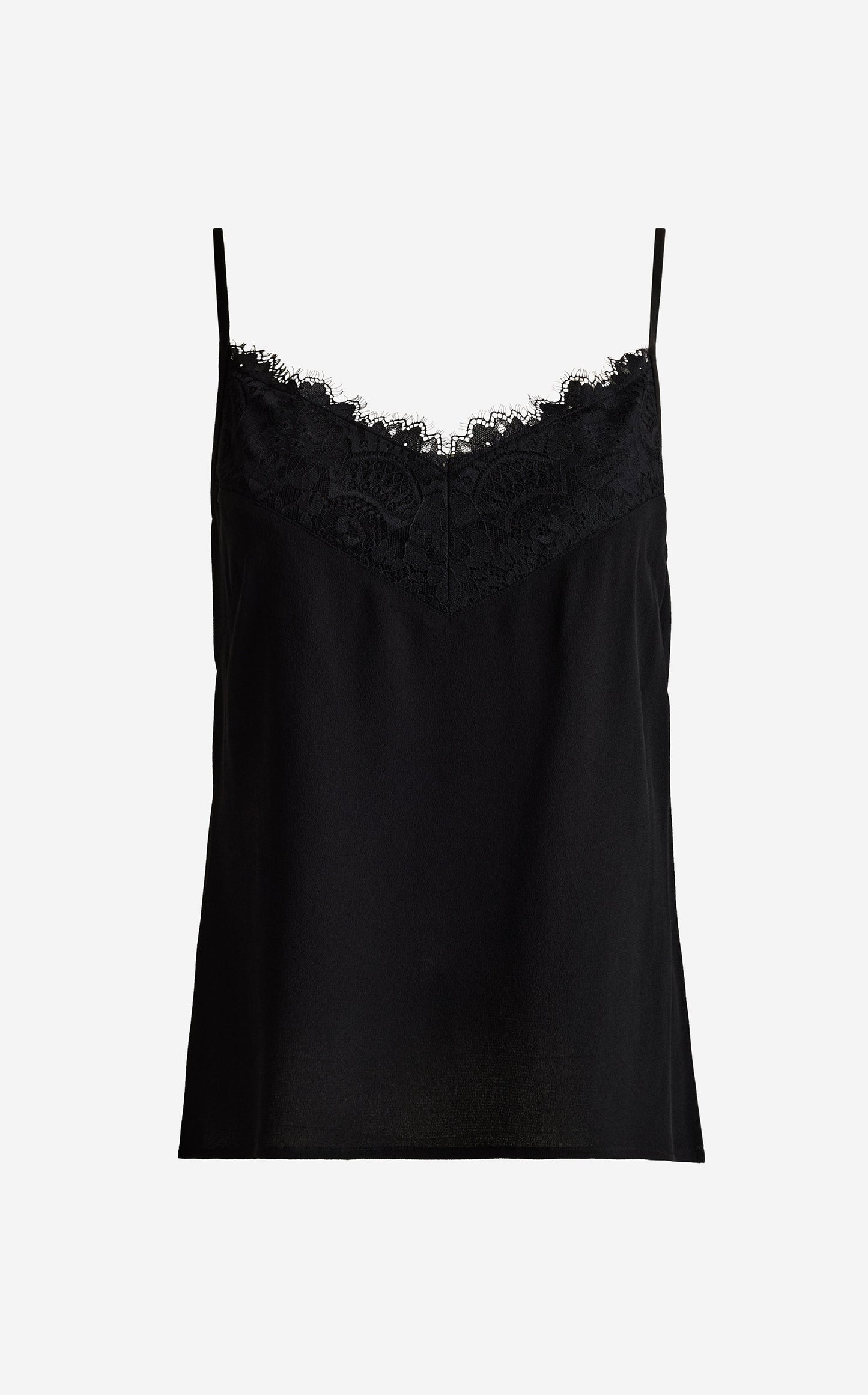 Lana Cami in Lace Silk Crepe