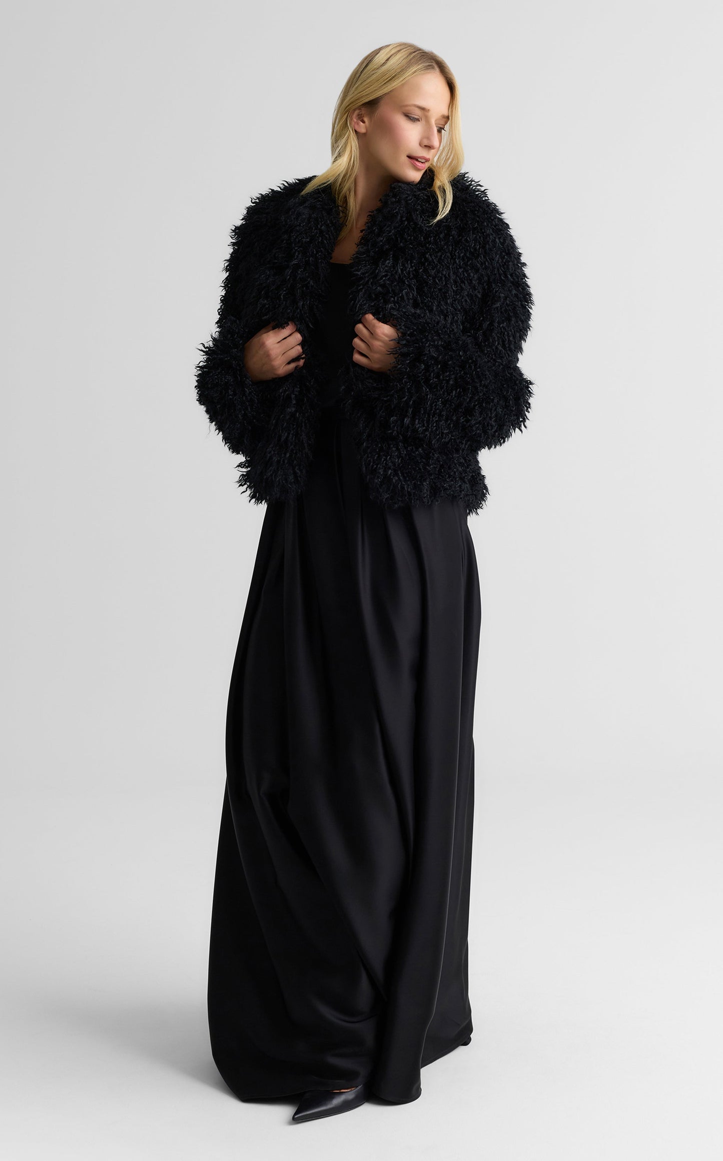 Alice Cami In Liquid Satin With Rhinestone Straps