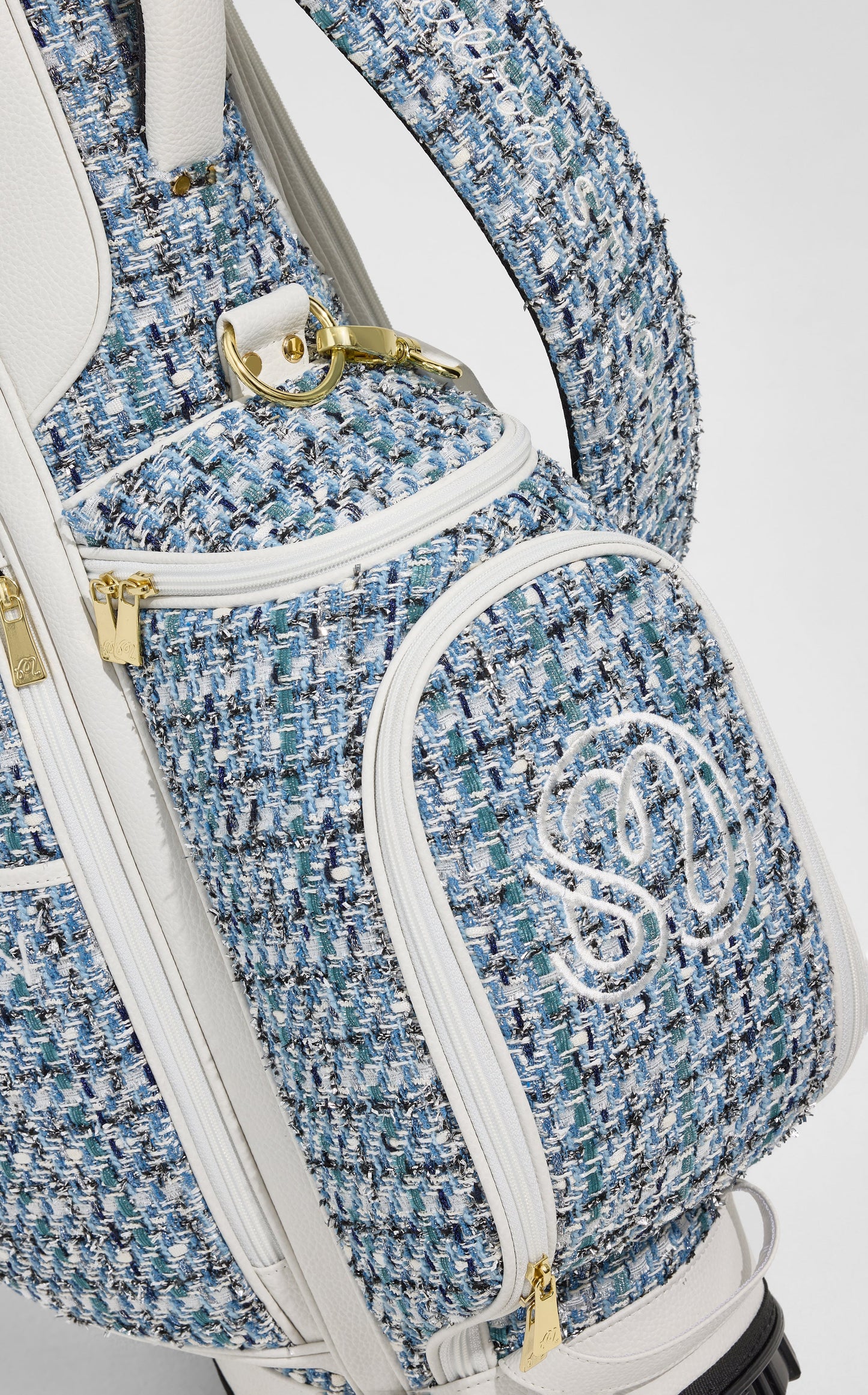 St. John x Malbon Signature Tweed Golf Bag