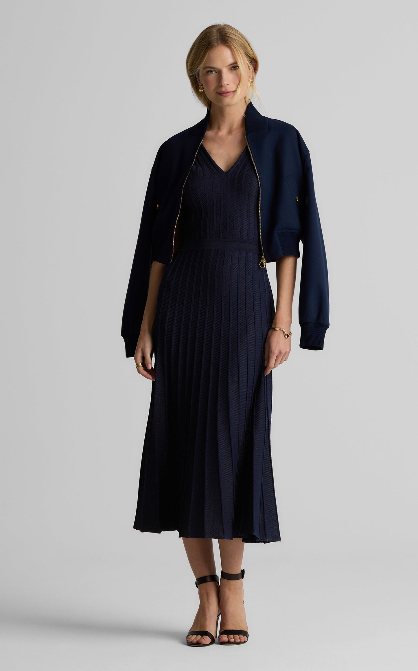 Robin Dress in Open Rib Knit