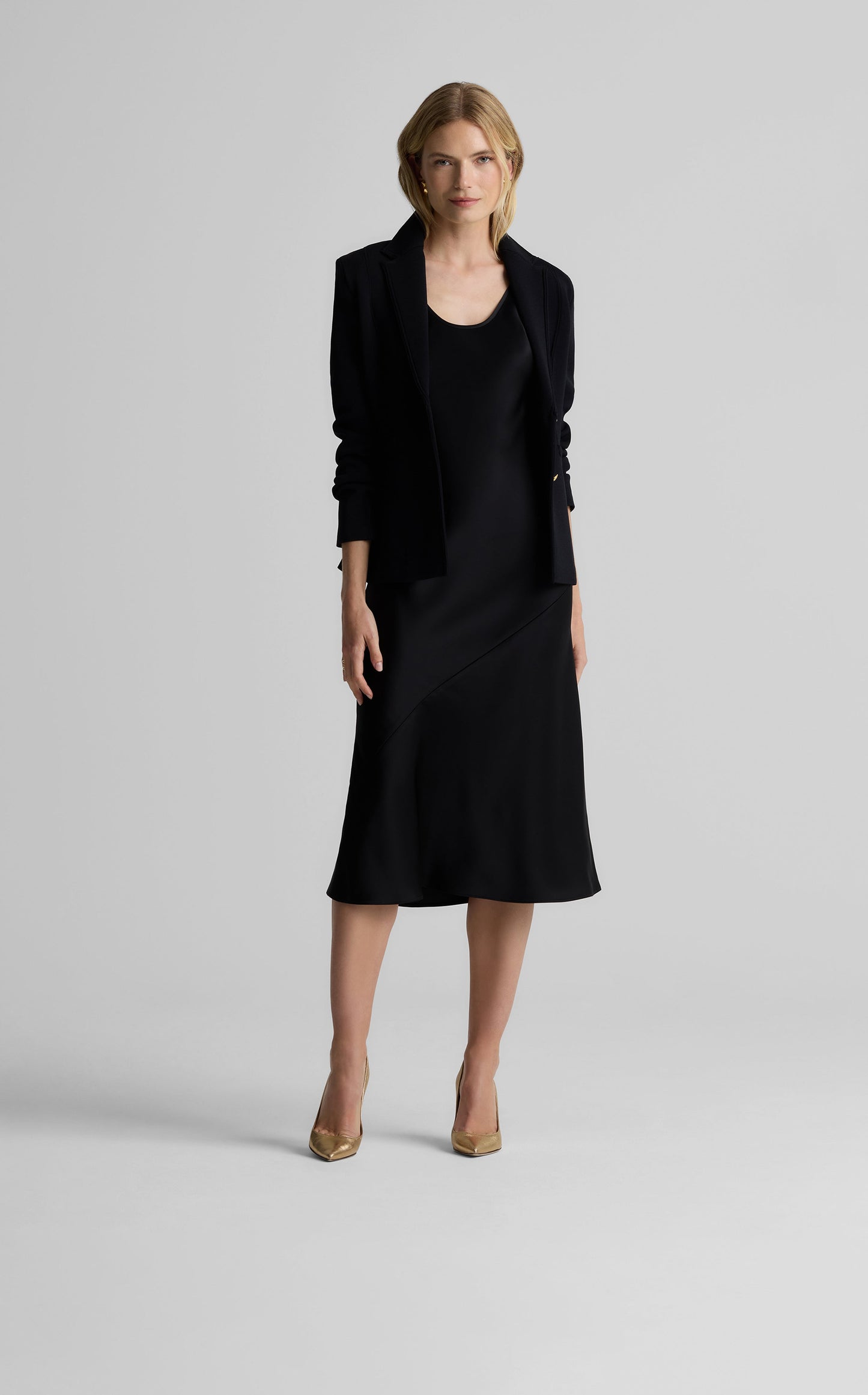 Sara Dress in Liquid Satin