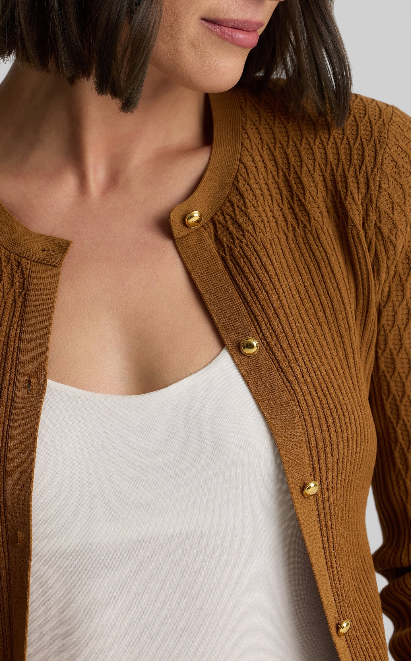 River Cardigan in Fine Mixed Knit