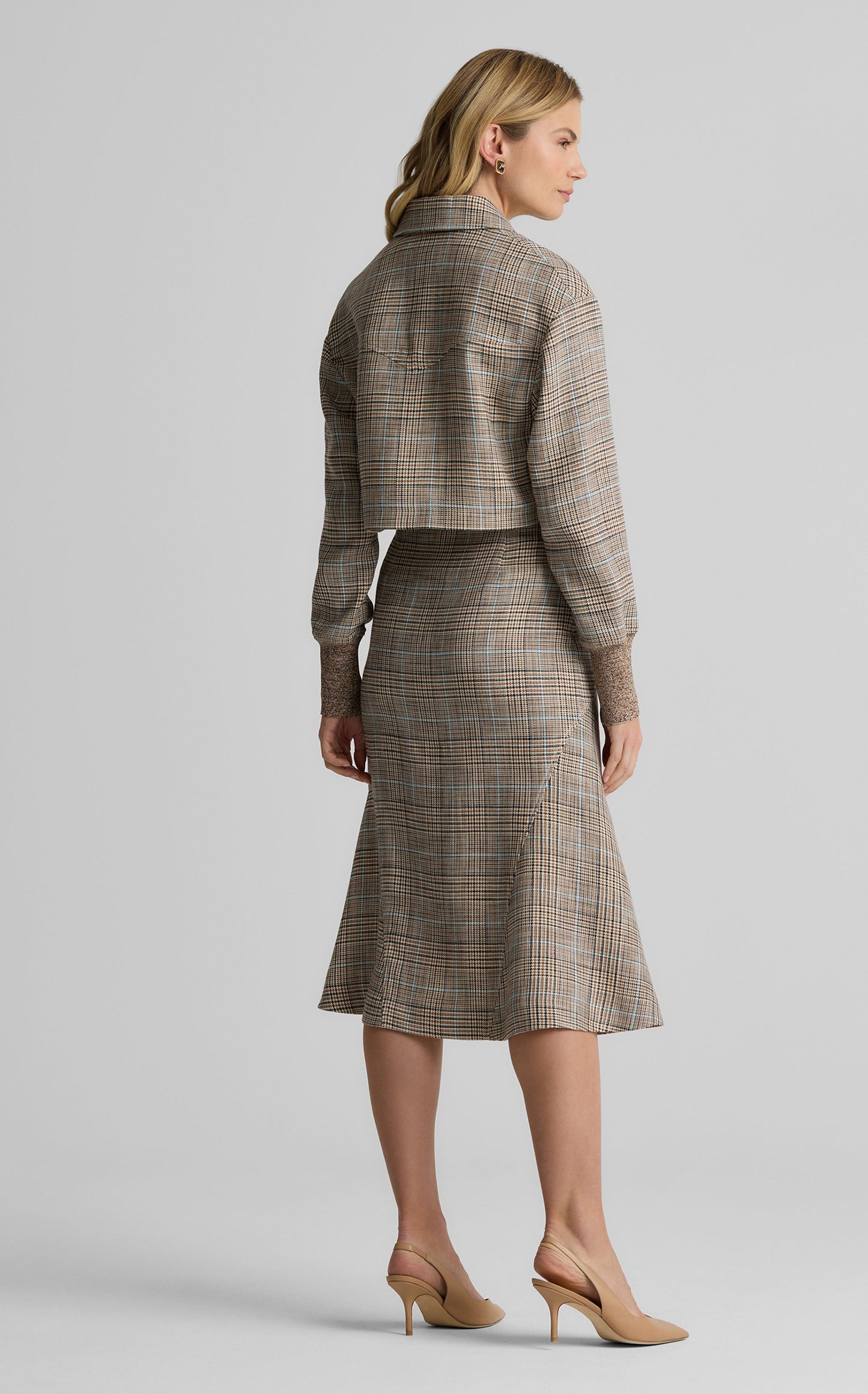 Campbell Jacket in Stretch Plaid