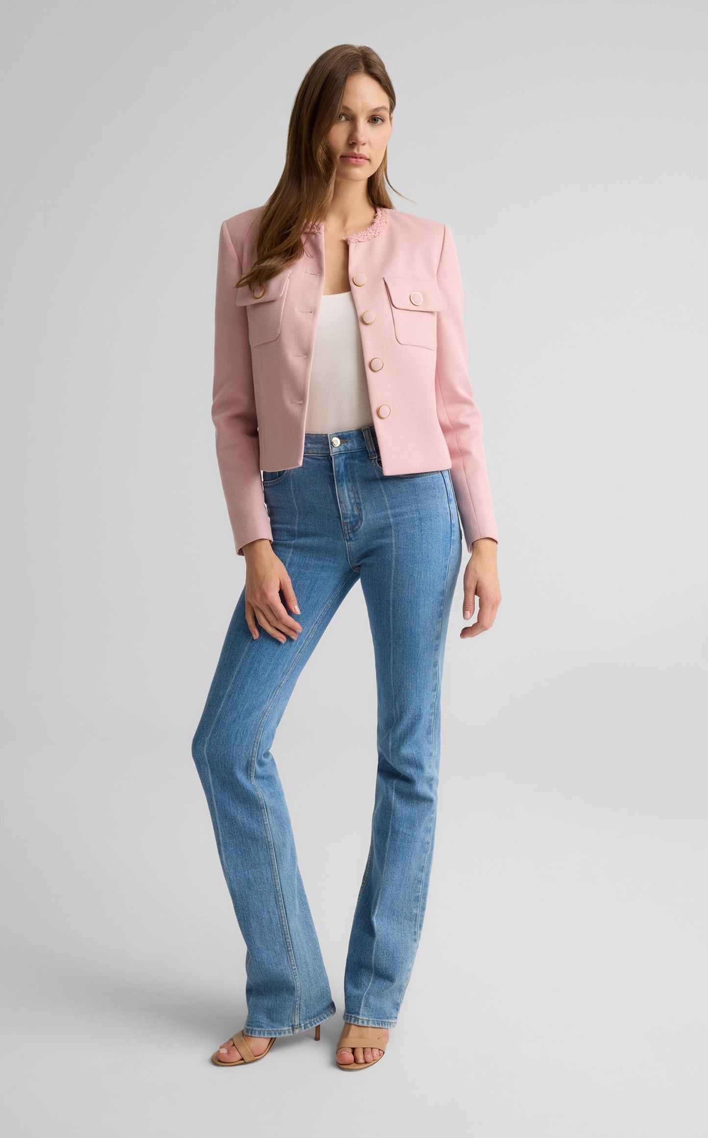 Rita Jacket in Stretch Twill Suiting