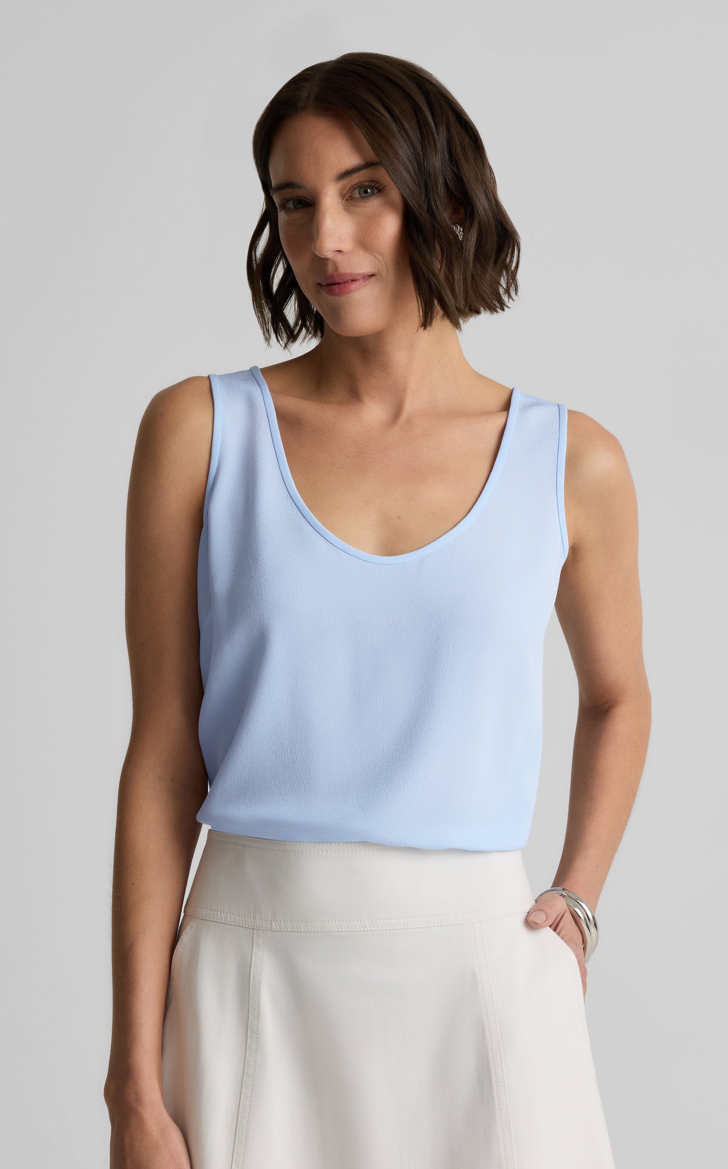 Vanessa Shell in Silk Crepe