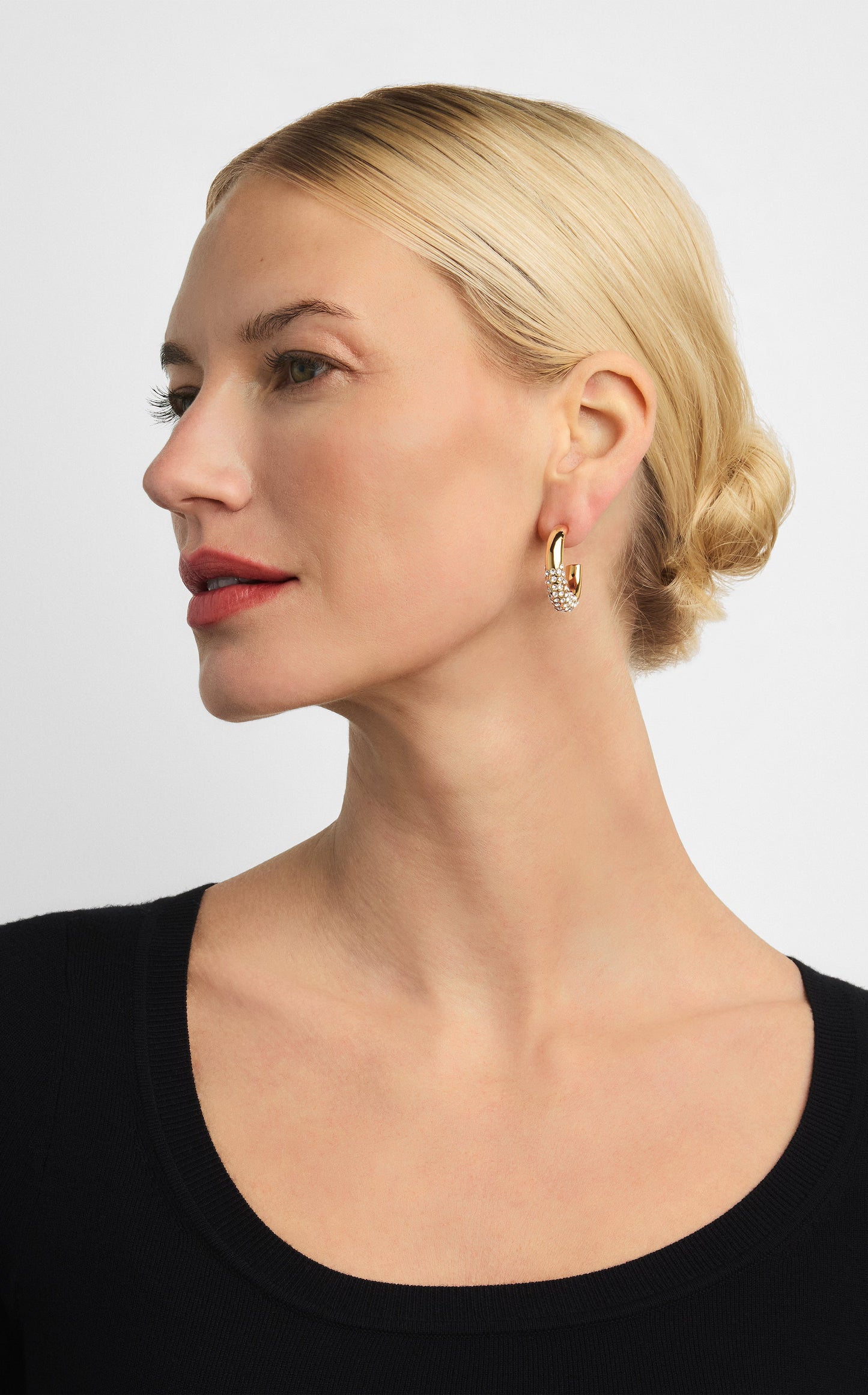 Christina Caruso Pavé Hoop Earrings