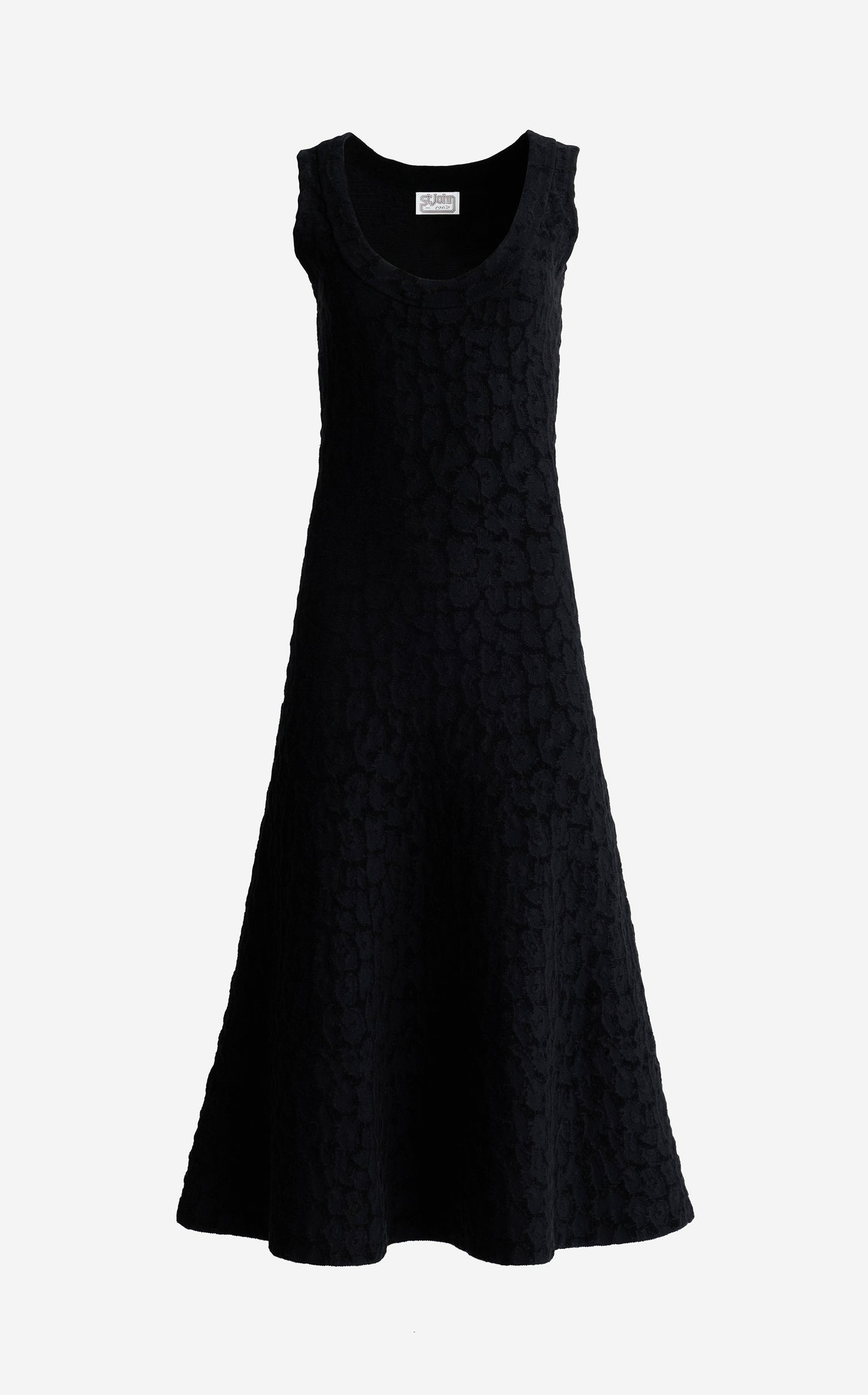 Belinda Dress In Velvet Leopard Jacquard