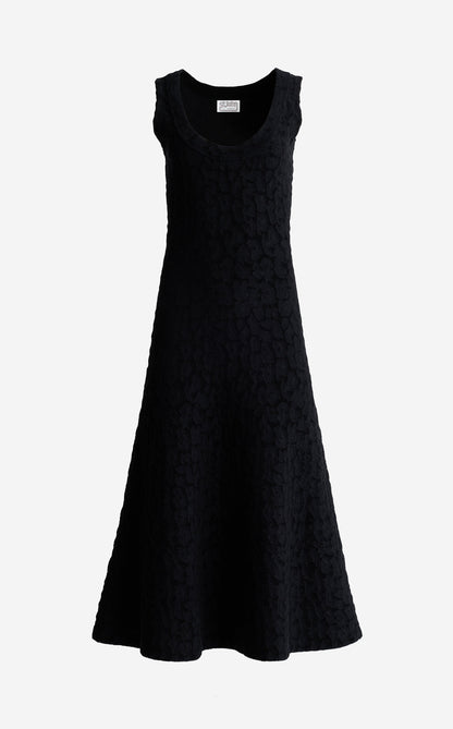 Belinda Dress In Velvet Leopard Jacquard