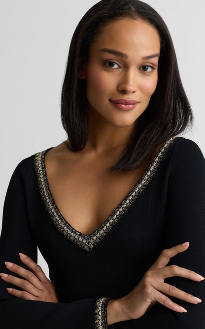 Imani Dress In Santa Roma Knit