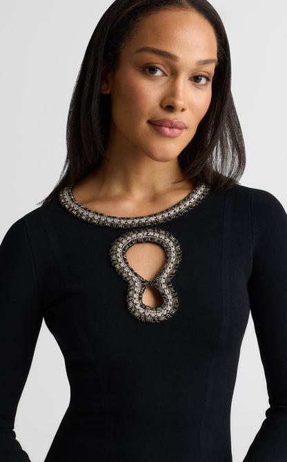 Alina Gown In Santa Roma Knit