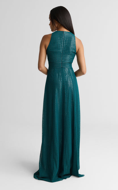 Janice Gown In Geometric Lace