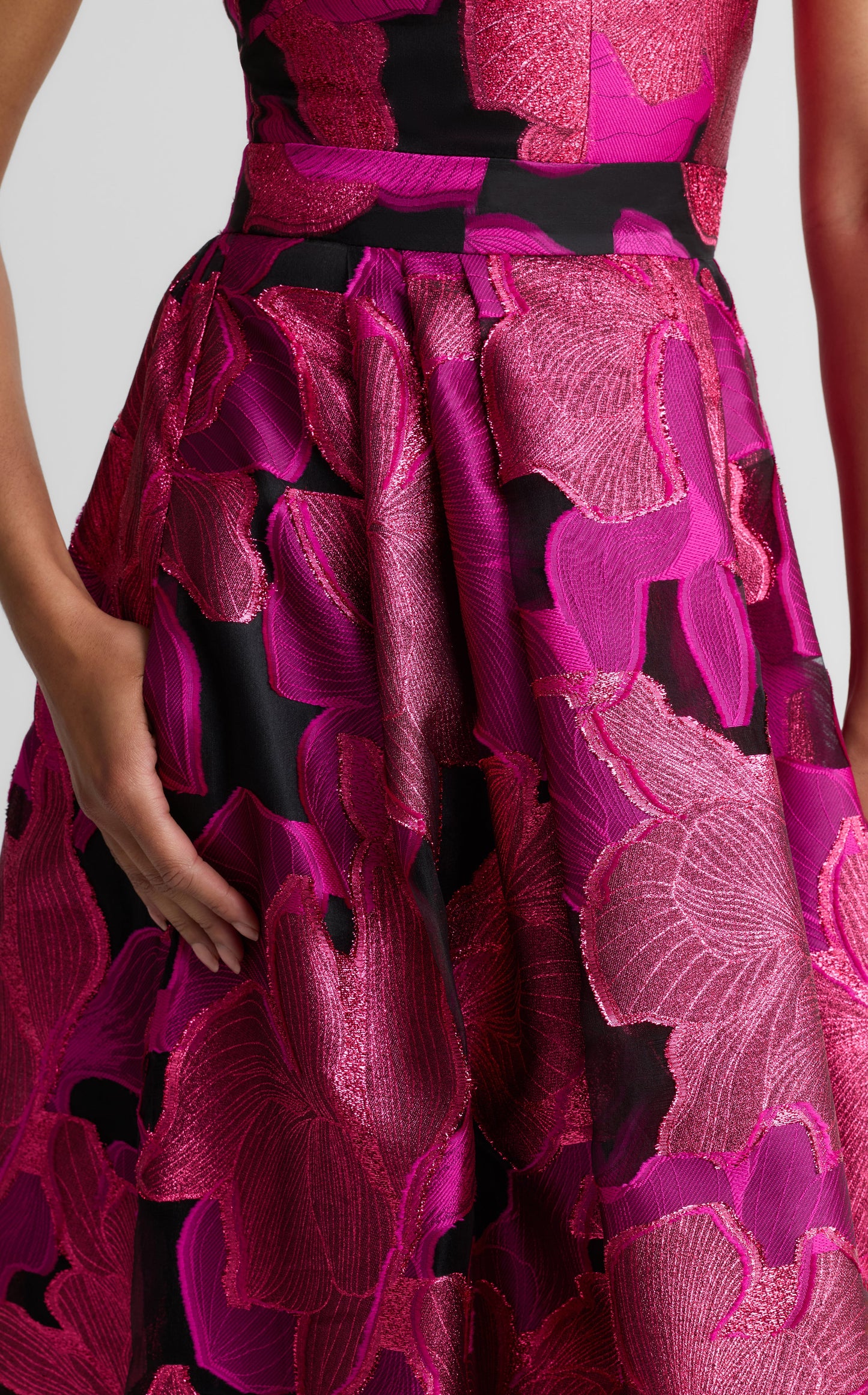 Athena Gown In Floral Organza