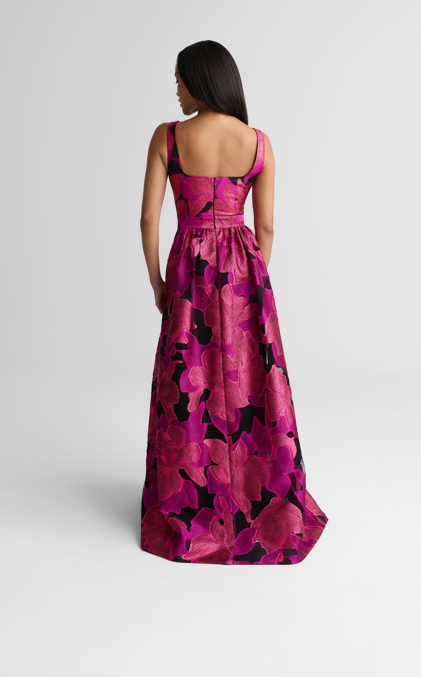 Athena Gown In Floral Organza
