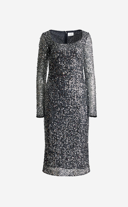 Ariana Dress In Paillette Embellished Mesh