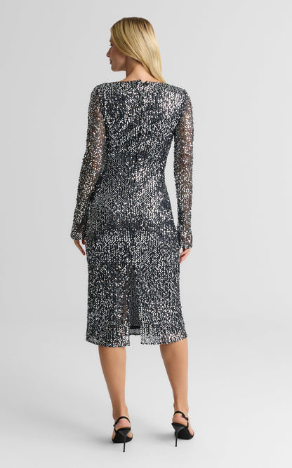 Ariana Dress In Paillette Embellished Mesh