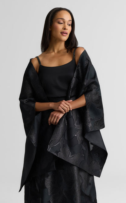 Georgia Wrap In Floral Organza