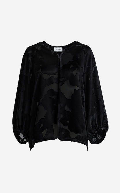 Felicity Capelet In Satin Abstract Burnout