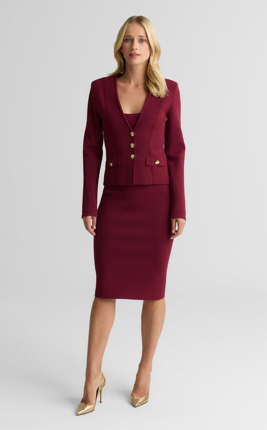 Kay Jacket In Santa Roma Knit