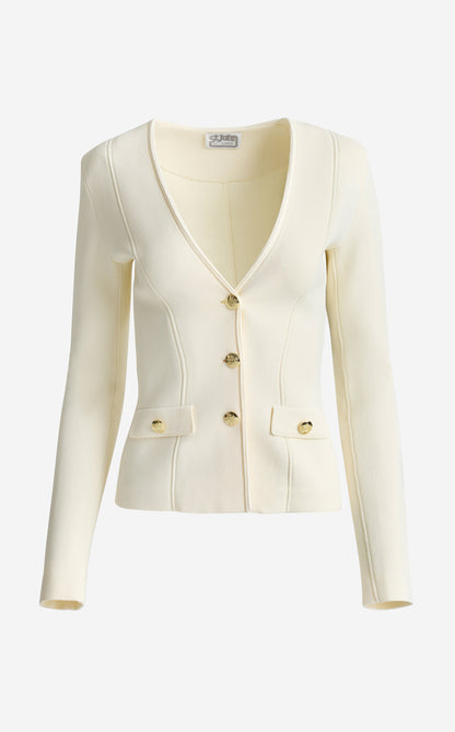 Kay Jacket In Santa Roma Knit