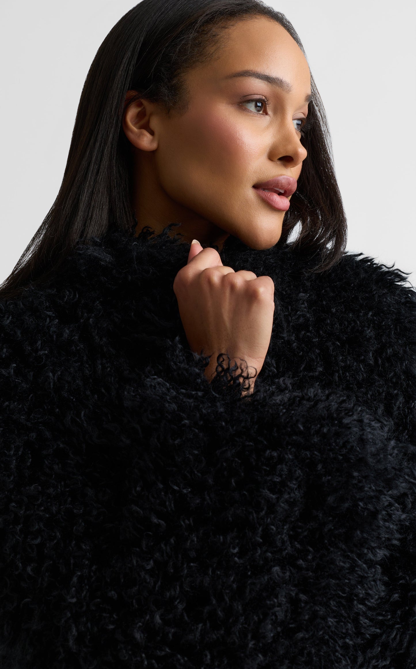 Genevieve Jacket In Mongolian Faux Fur