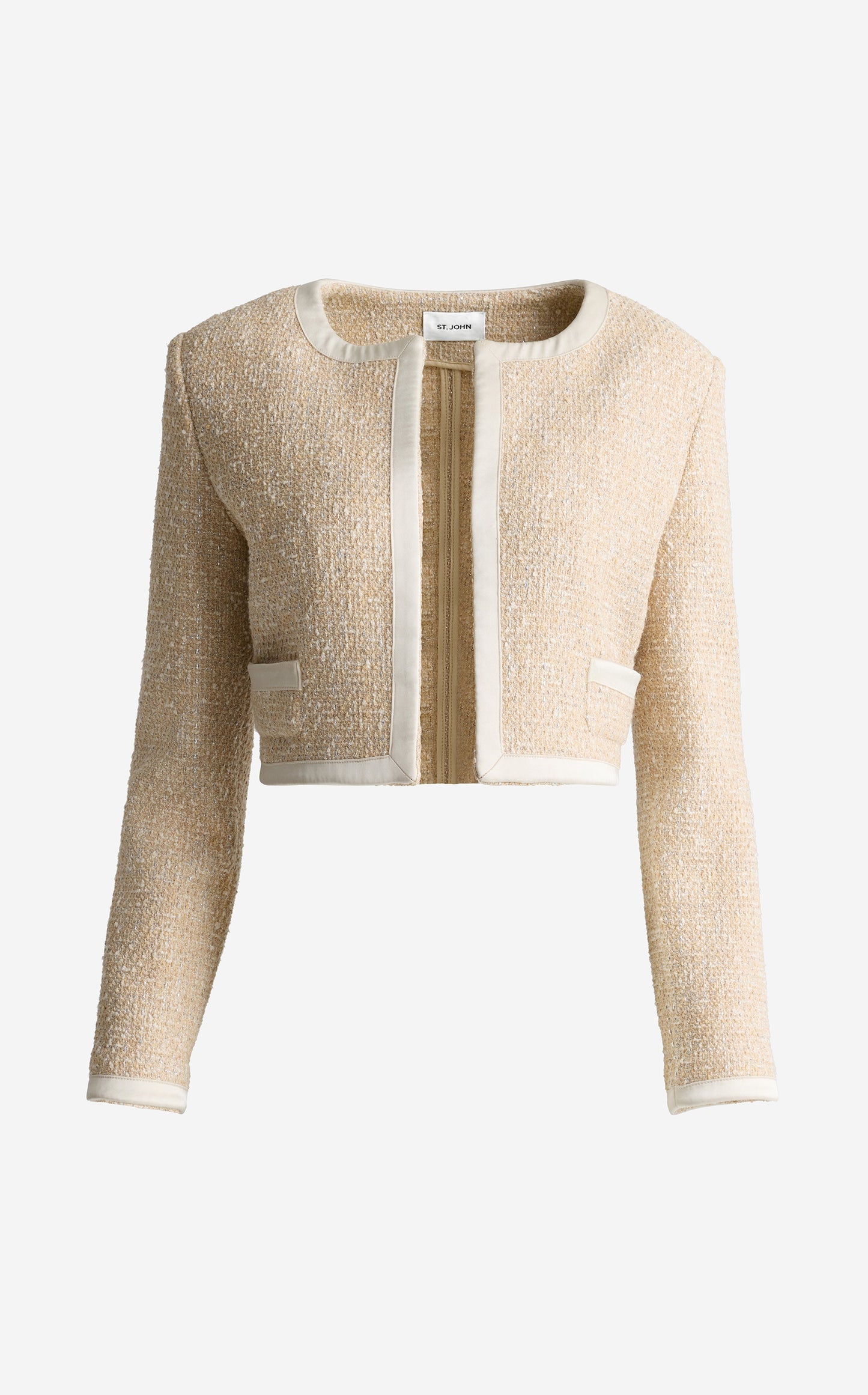 Carrie Jacket In Satin Framed Arcadia Tweed