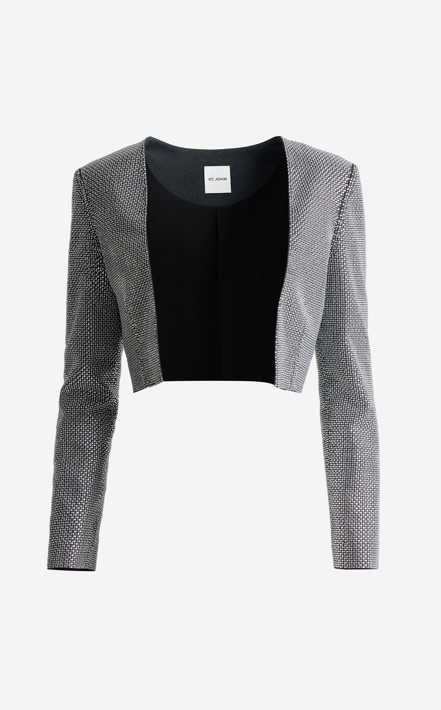 Trina Jacket In Embellished Heathered Crepe