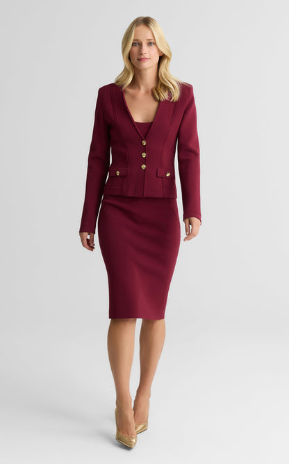 Nina Skirt In Santa Roma Knit