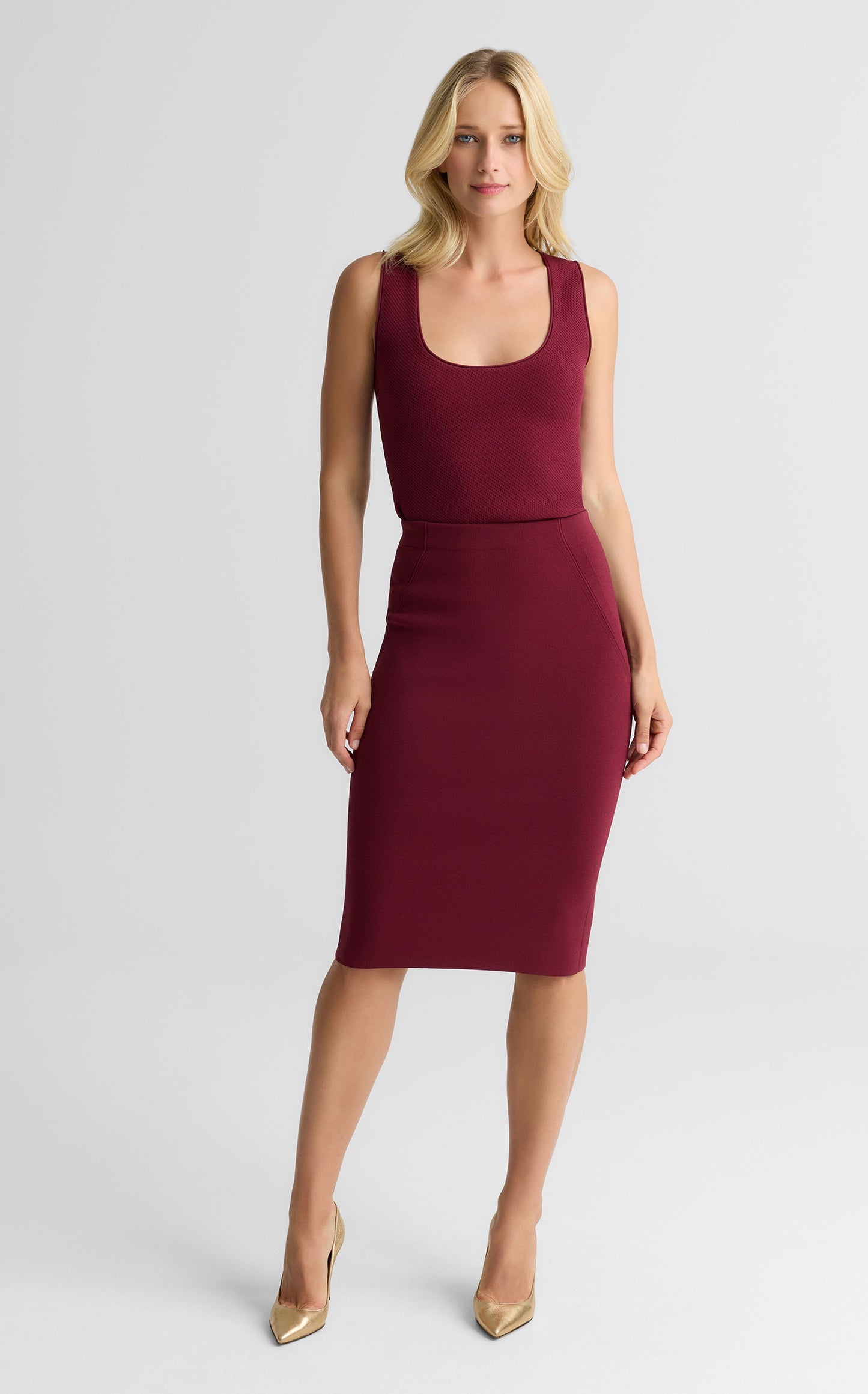 Nina Skirt In Santa Roma Knit