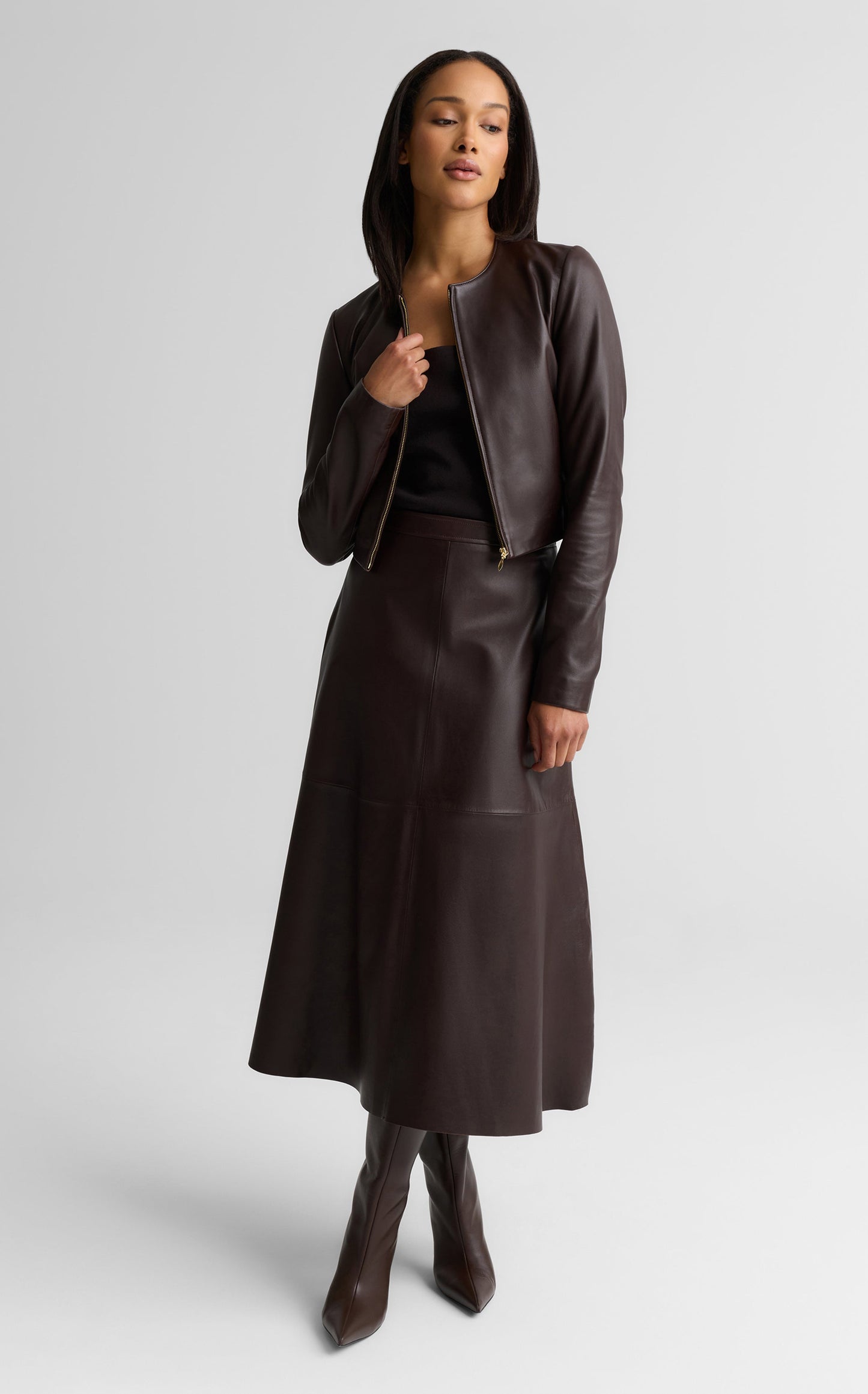 Rowan Skirt In Nappa Leather