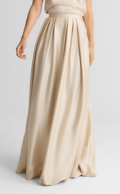 Bethany Skirt In Liquid Satin