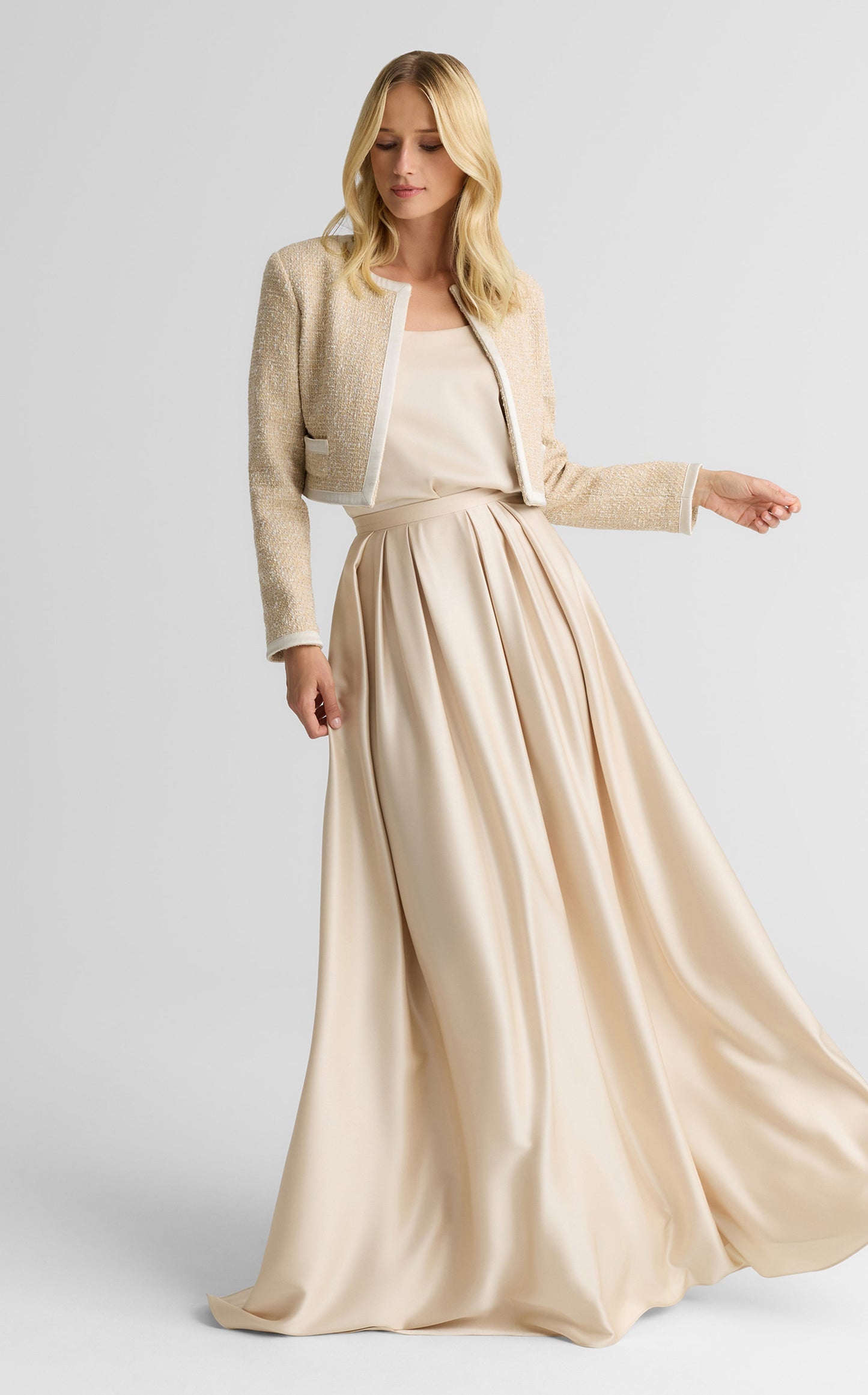 Bethany Skirt In Liquid Satin