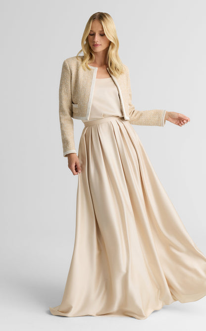 Bethany Skirt In Liquid Satin