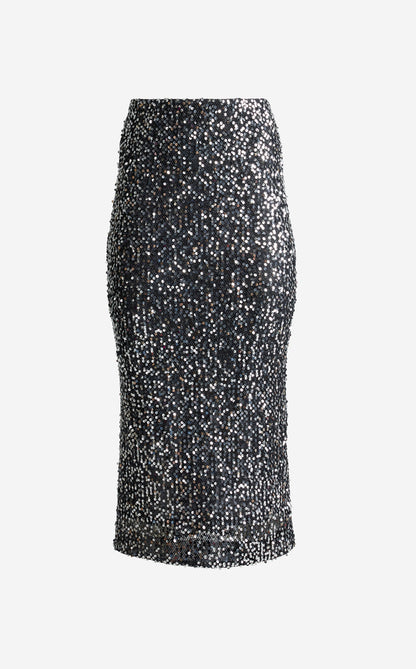 Stevie Skirt In Paillette Embellished Mesh