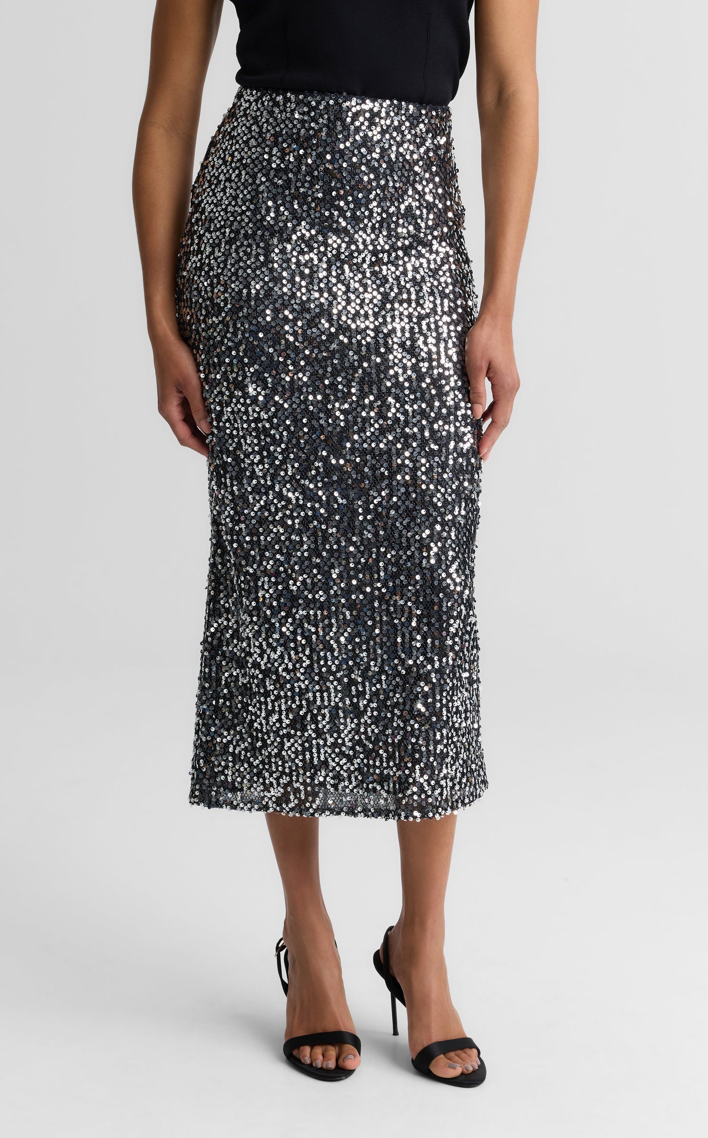 Stevie Skirt In Paillette Embellished Mesh