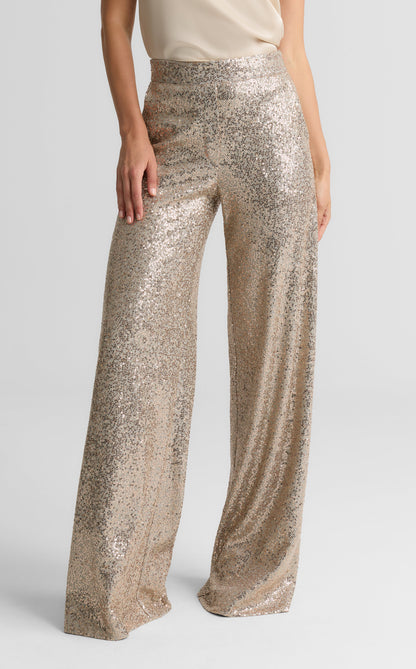 Maddie Pant In Soft Tailored Sequin