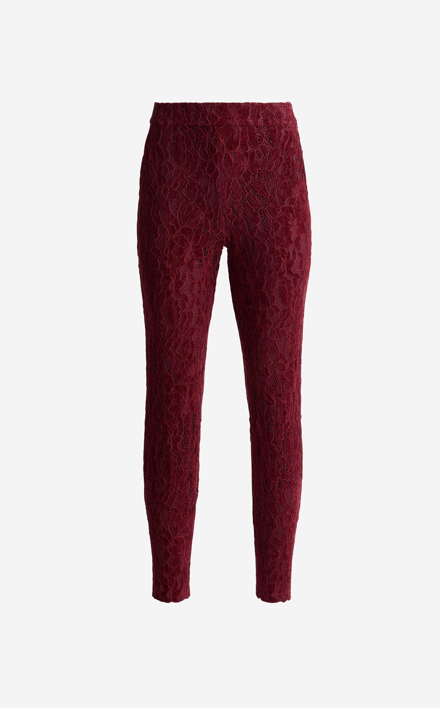 Isabel Pant In Velvet Floral Lace