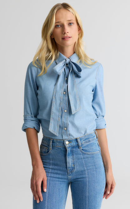 Tamara Blouse In Chambray