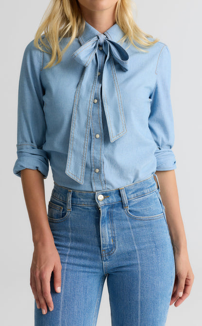 Tamara Blouse In Chambray