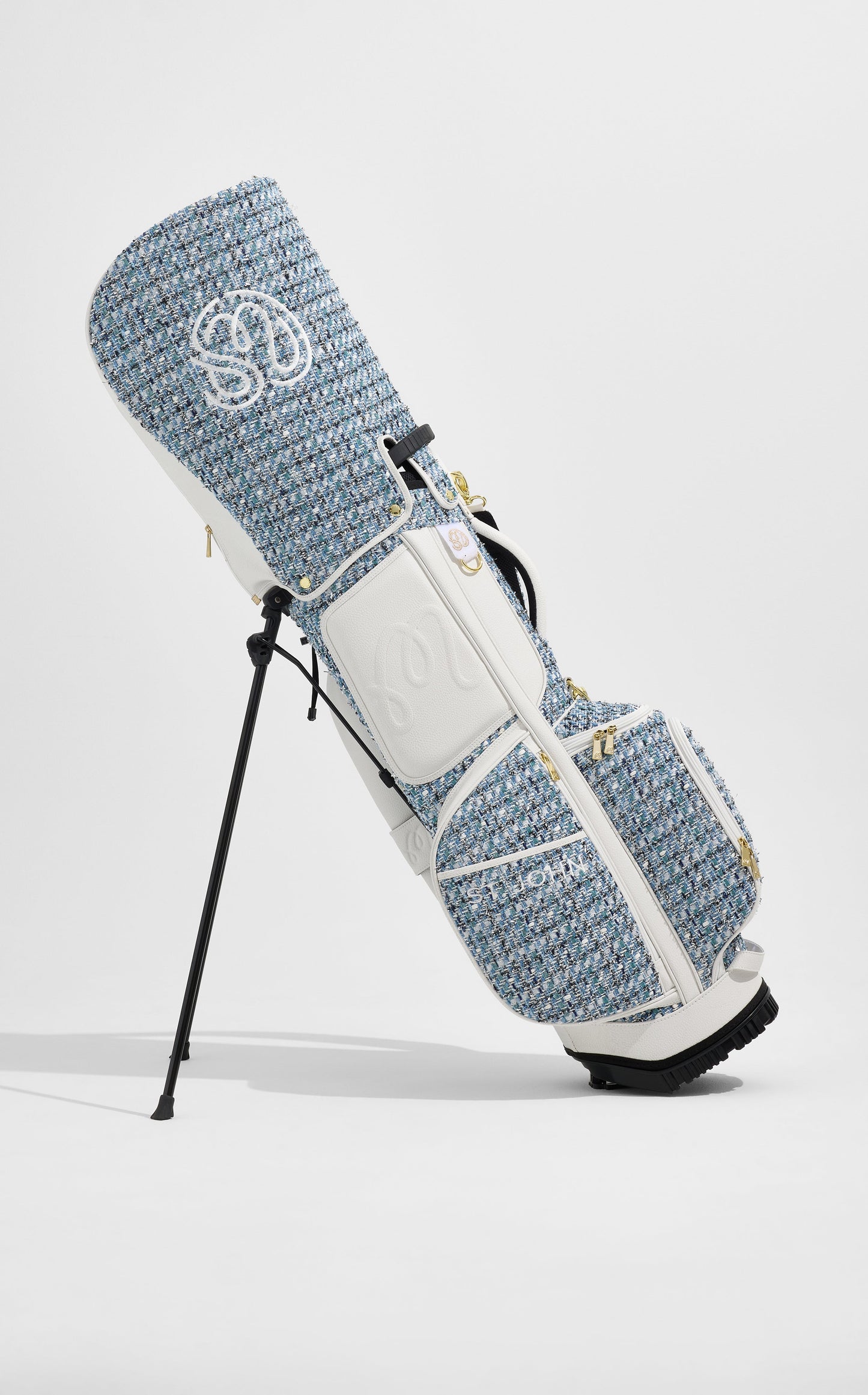 St. John x Malbon Signature Tweed Golf Bag