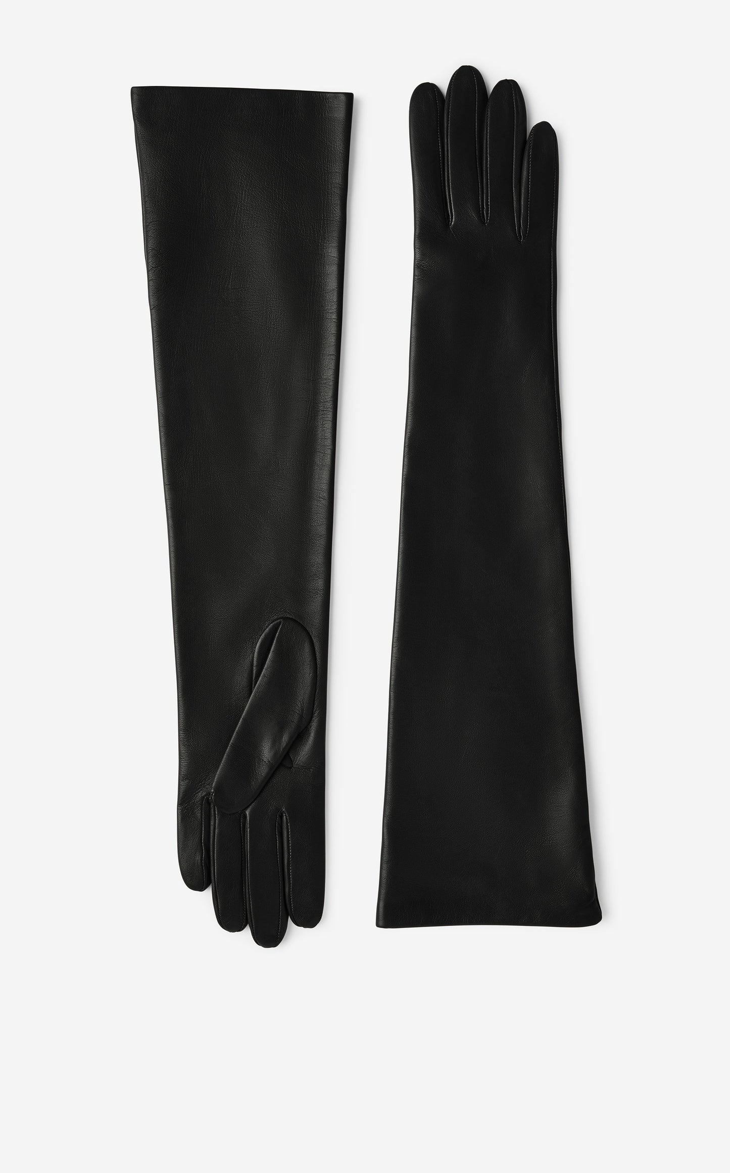 Long Leather Gloves