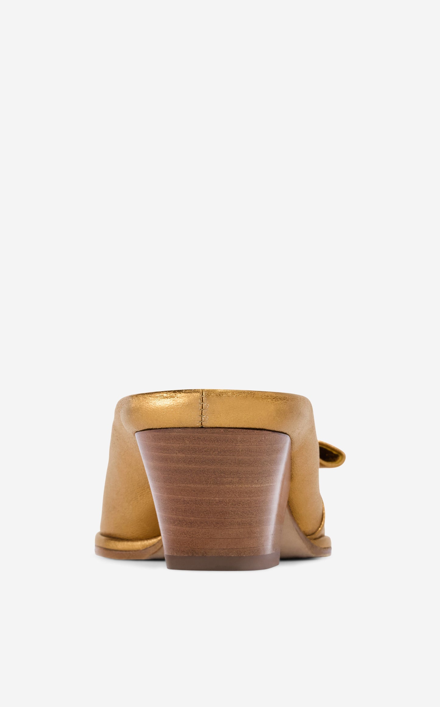 Pleated Leather Mule