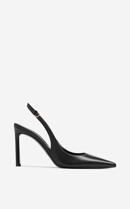 Nappa Leather Slingback Heel