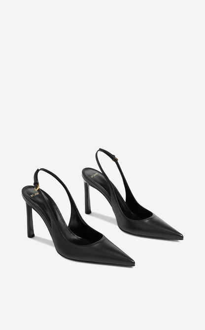 Nappa Leather Slingback Heel