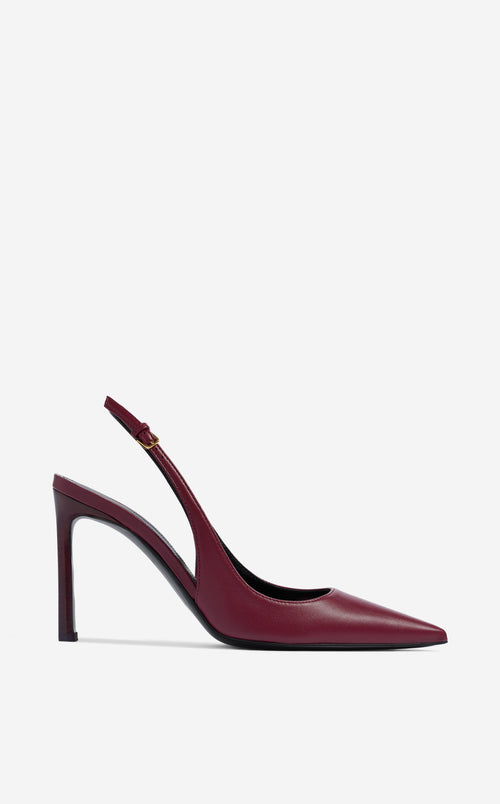 Nappa Leather Slingback Heel