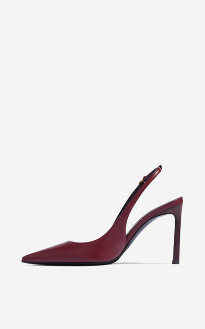 Nappa Leather Slingback Heel