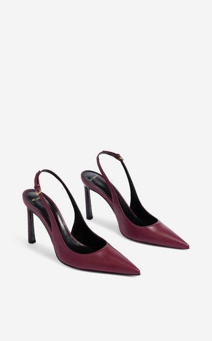 Nappa Leather Slingback Heel