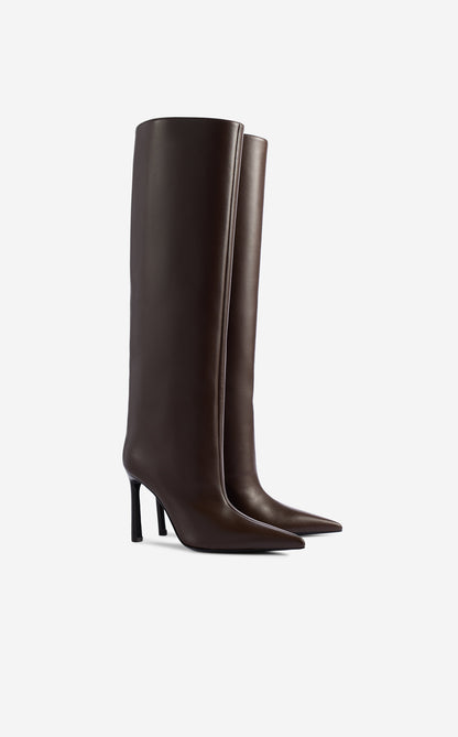 Nappa Leather Slip-On Boots