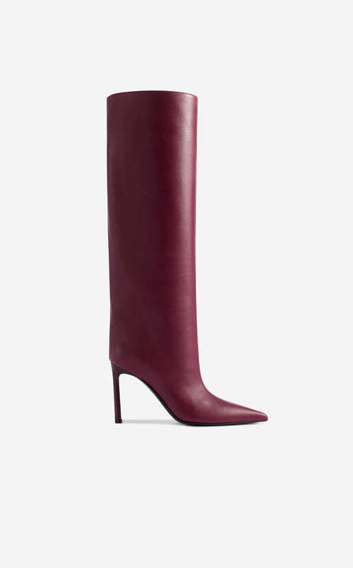 Nappa Leather Slip-On Boots